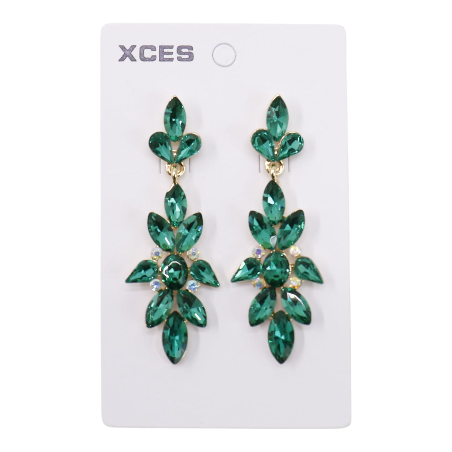 Oval Crystal Drop Bridal Earring JE7304 (3PAIR) (Copy)