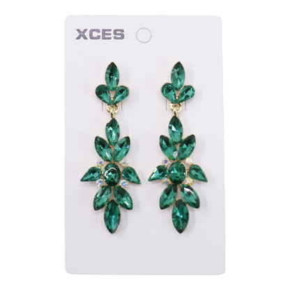 Oval Crystal Drop Bridal Earring JE7304 (3PAIR) (Copy)