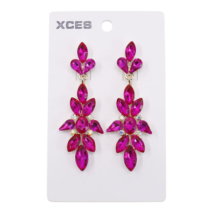 Oval Crystal Drop Bridal Earring JE7304 (3PAIR) (Copy)