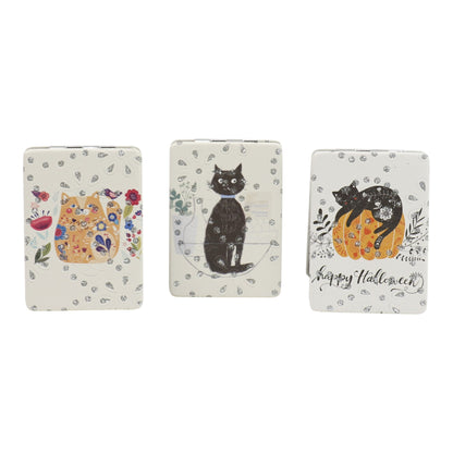 Cat Cartoon Rectangular Glitter Compact Makeup Mirror JM6423-30 (12PC)