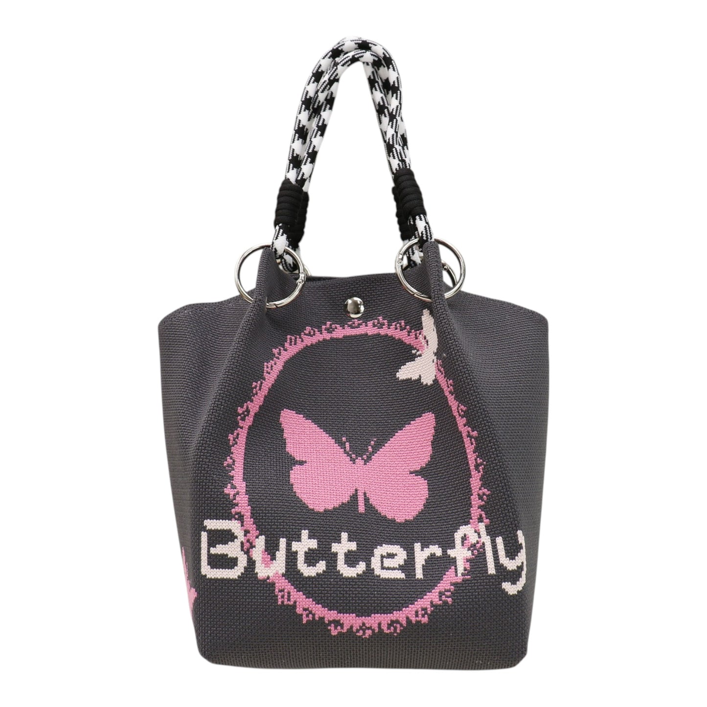 Butterfly Pattern Knitted Tote Bag SS51116-39..(3PC)