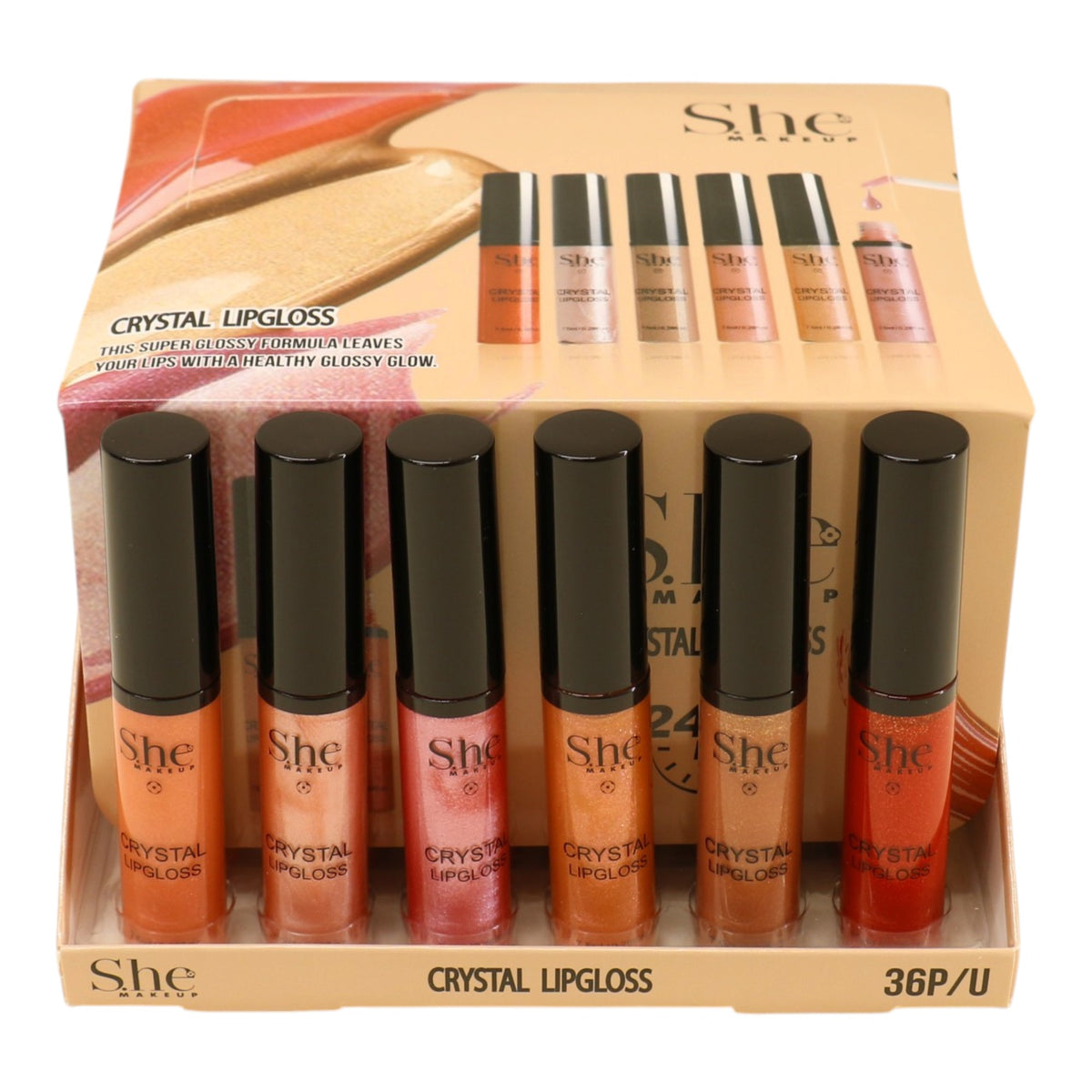 S. he Crystal Lip Gloss LG11 (36PC)