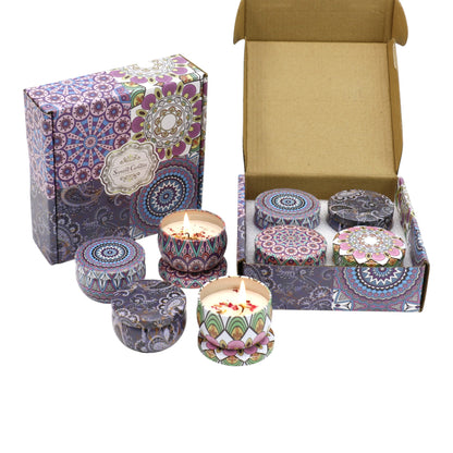 Bohemia 4pcs Fragrance Scented Candle AC5113-2 (3Pack)