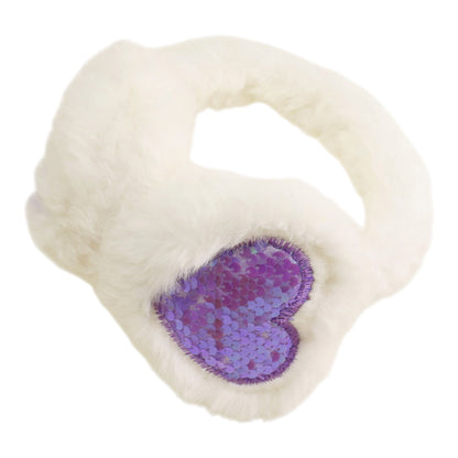 Winter Earmuffs Sequin Heart Ears Warmers Winter Headband SS6812-37 (12PC)