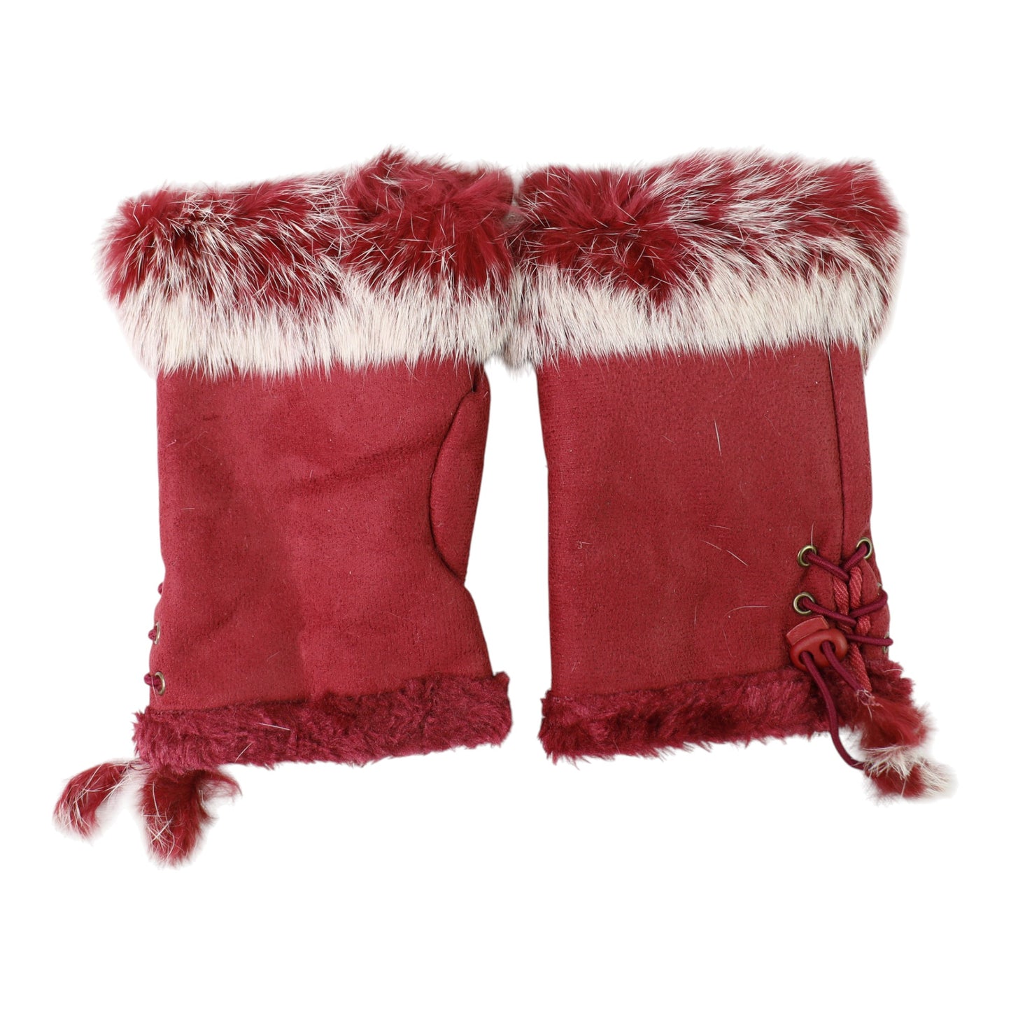 Women's Fur Fingerless Gloves GE902-1. (12PAIR)
