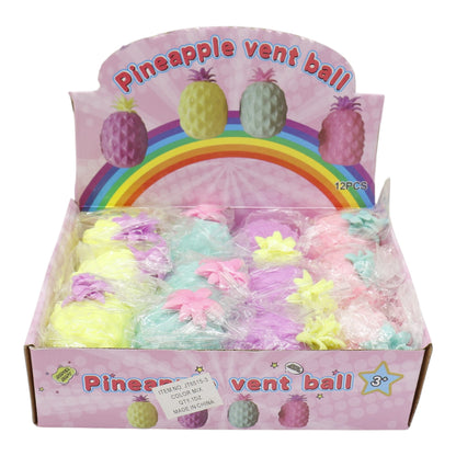 Pastel Pineapple squishy toy JTJT6515-3 (12PC)
