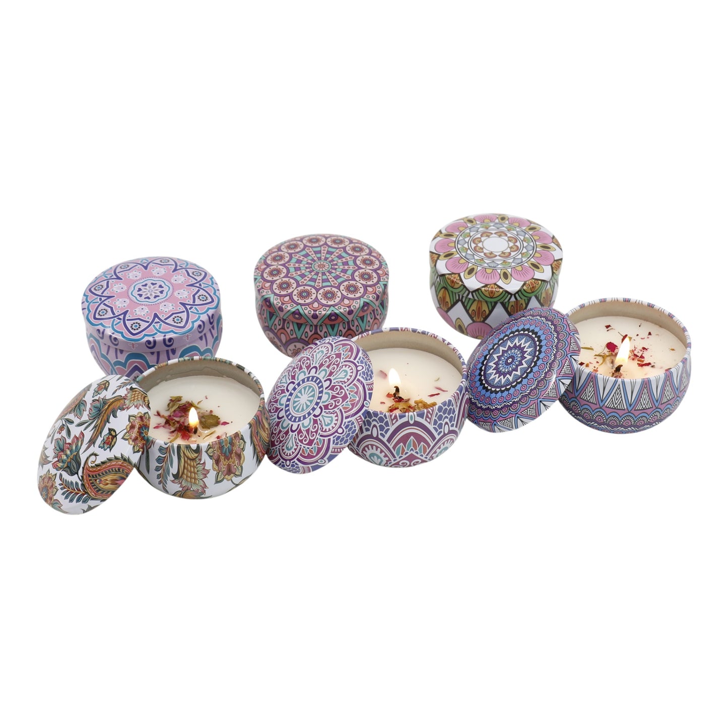 Bohemia 6pcs Fragrance Scented Candle AC5113-1 (3Pack)