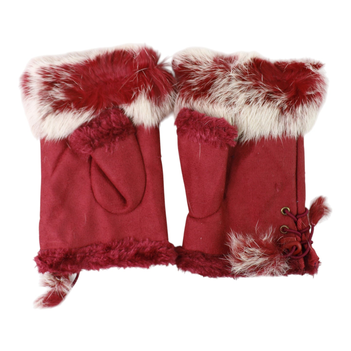 Women's Fur Fingerless Gloves GE902-1. (12PAIR)