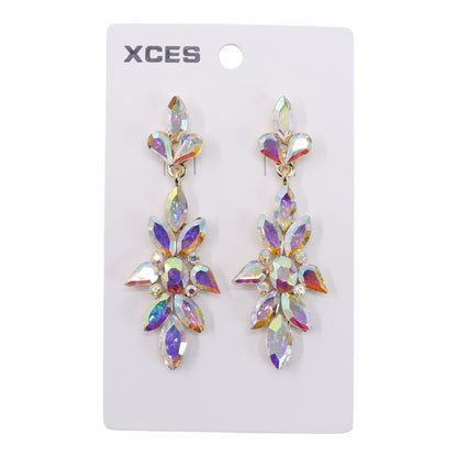 Oval Crystal Drop Bridal Earring JE7304 (3PAIR) (Copy)