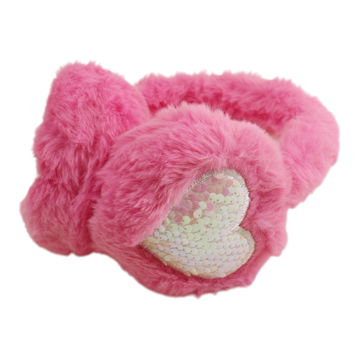 Winter Earmuffs Sequin Heart Ears Warmers Winter Headband SS6812-37 (12PC)
