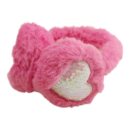 Winter Earmuffs Sequin Heart Ears Warmers Winter Headband SS6812-37 (12PC)