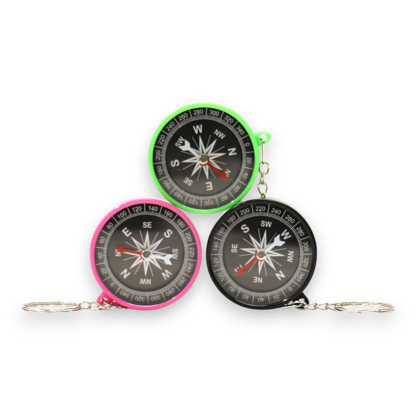 Compass Keyring Mini Compass JK5910-9 (12PC)