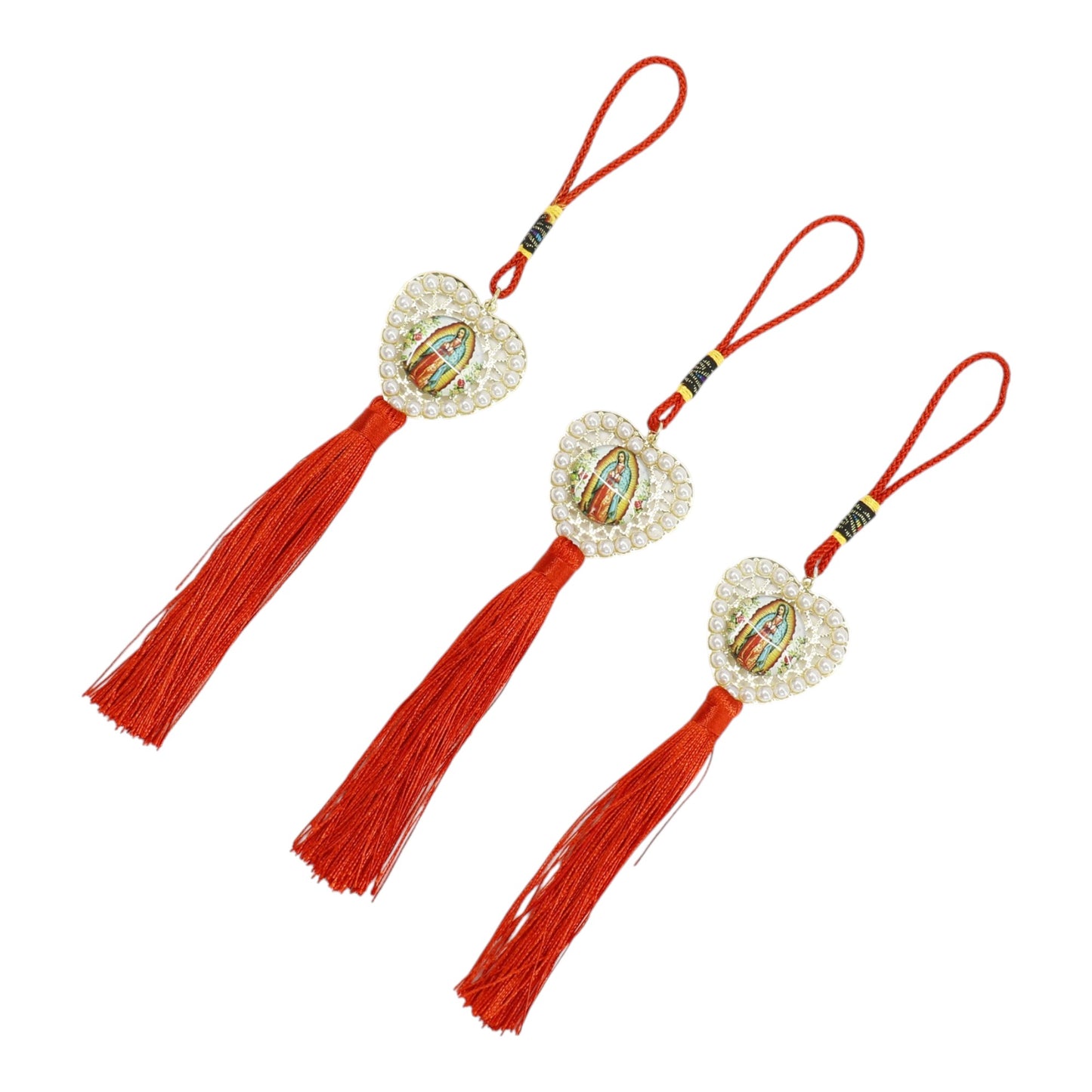 Guadalupe Car Rear Mirror Hang Accessory CH216RD (12PC)