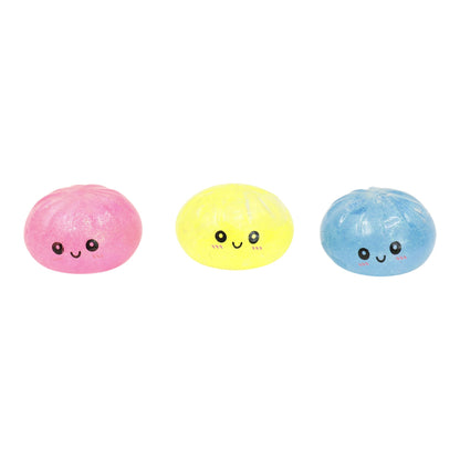 Mini Sugar Glittered Squishy Dumpling With Steamer SQ6606-6 (24PC)