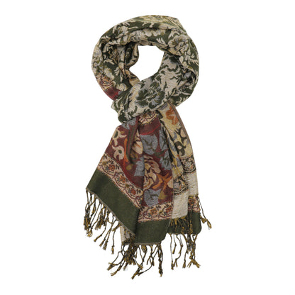 Metallic Pashmina Rose SCF4815-5.. (12PC)