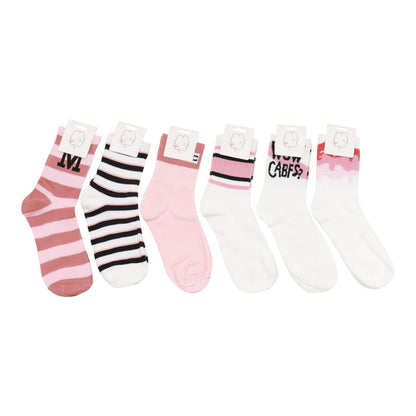 Women's Cute Pink Pattern Socks SS3316-2. (12PC)