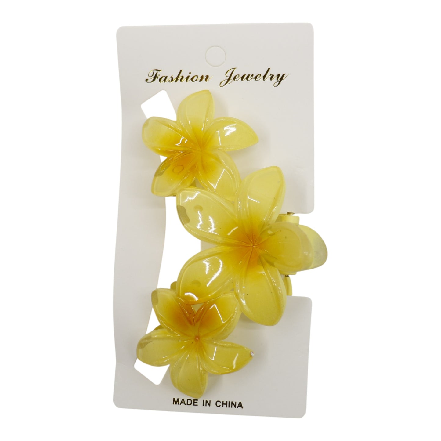 Hawaiian Flower Hair Claw Clip JH5109-6 (12PC)