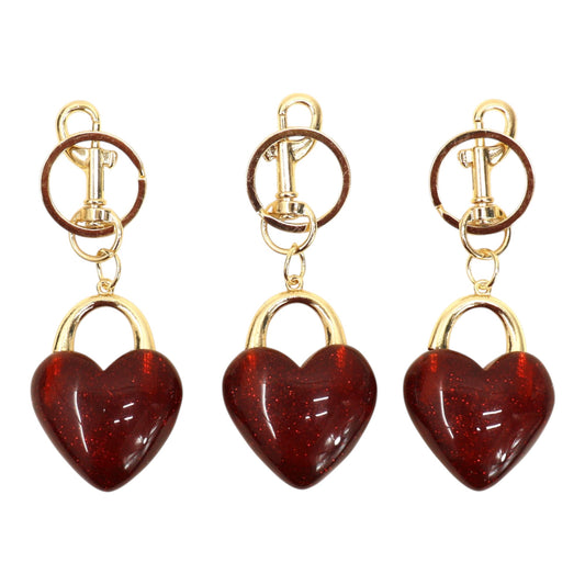 Double Sided Heart Keychain KC511-61 (12PC)