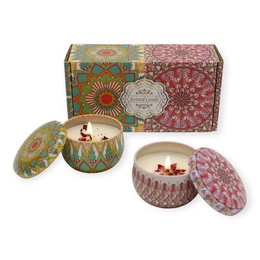 Bohemia 2pcs Fragrance Scented Candle SS51113-14 (3Pack)