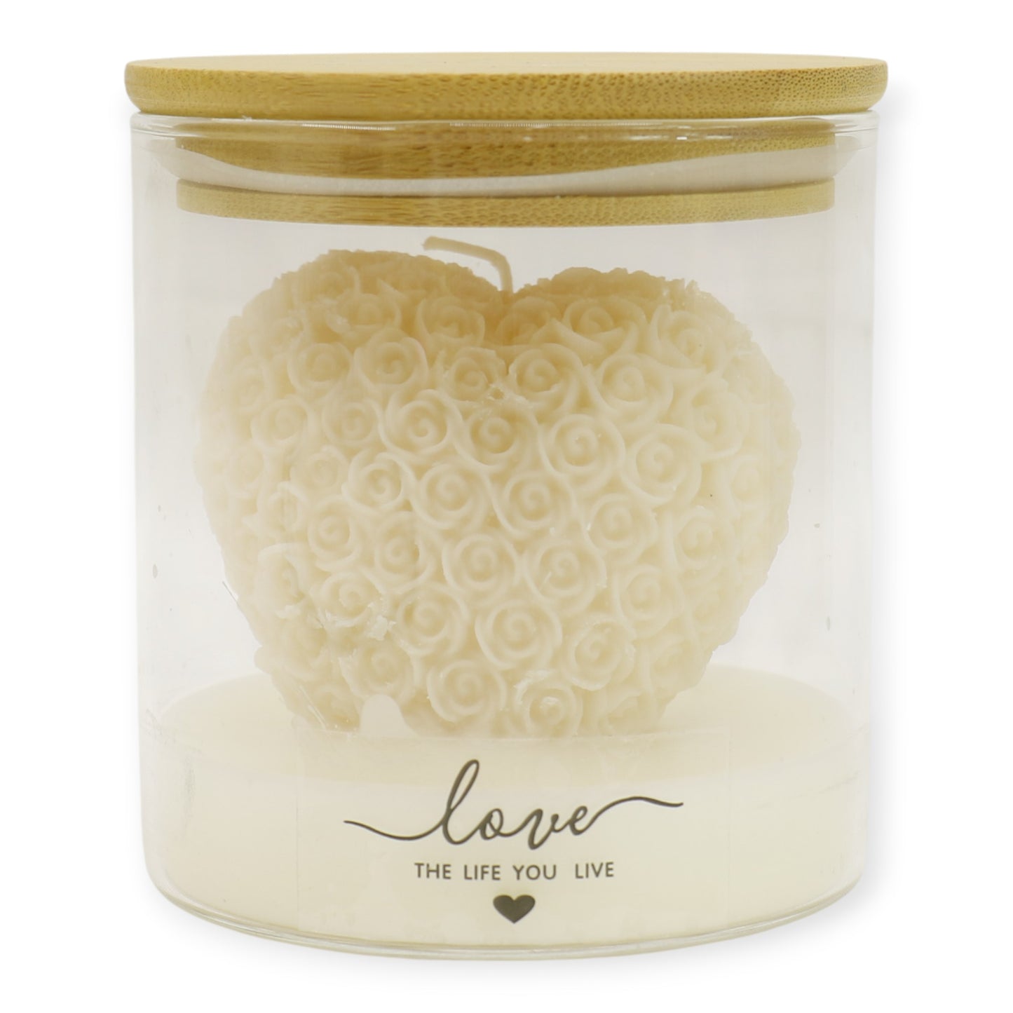 Rose Flower Heart Clusters Aesthetic Scented Candle SS51016-5 (3pc )