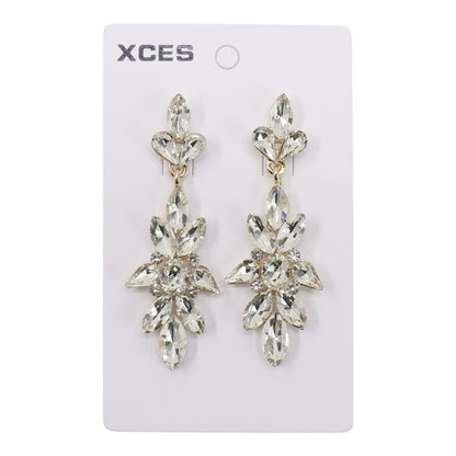 Oval Crystal Drop Bridal Earring JE7304 (3PAIR) (Copy)