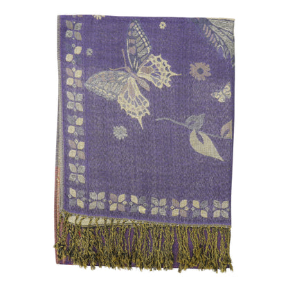 Metallic Pashmina Butterfly SCF4815-12. (12PC)