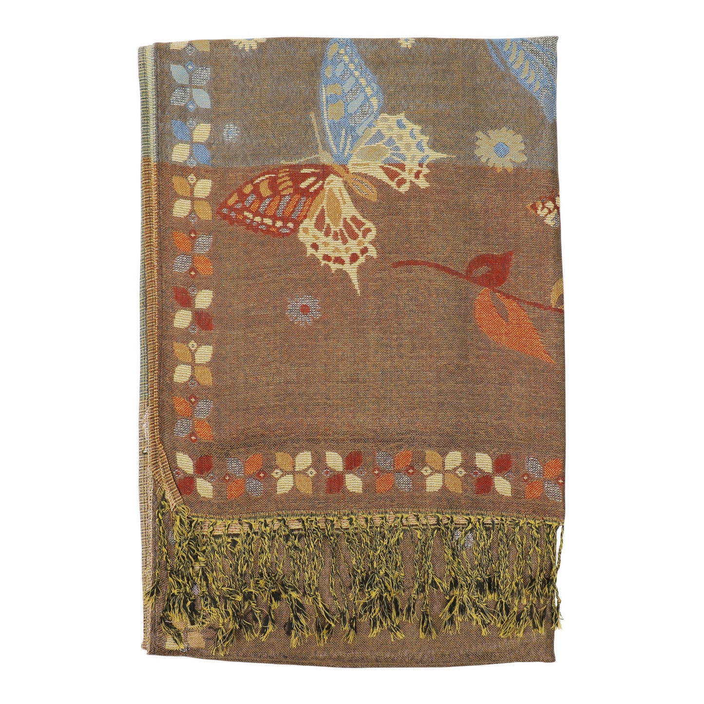 Metallic Pashmina Butterfly SCF4815-12. (12PC)