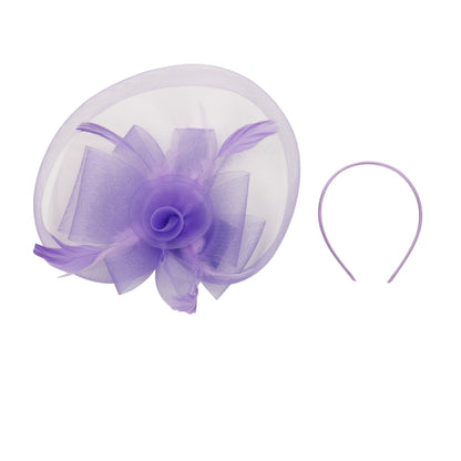 Fascinator Kentucky Derby & Tea Party Flower Feather Hat FF805. (3PC)