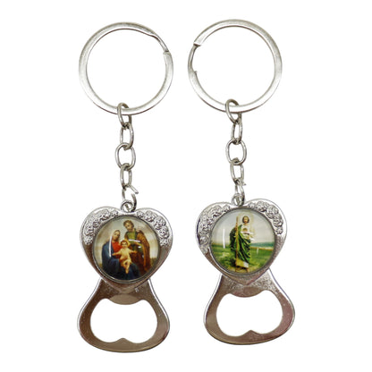 Jesus Santa Maria Religious Key Chain  JK5910-11 (12PC)