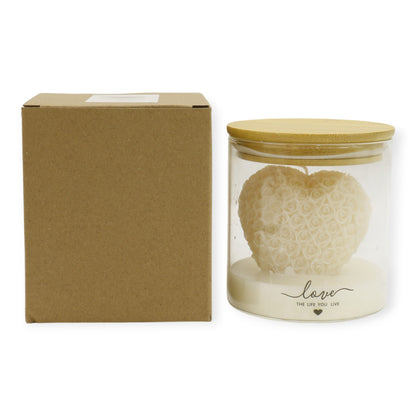 Rose Flower Heart Clusters Aesthetic Scented Candle SS51016-5 (3pc )