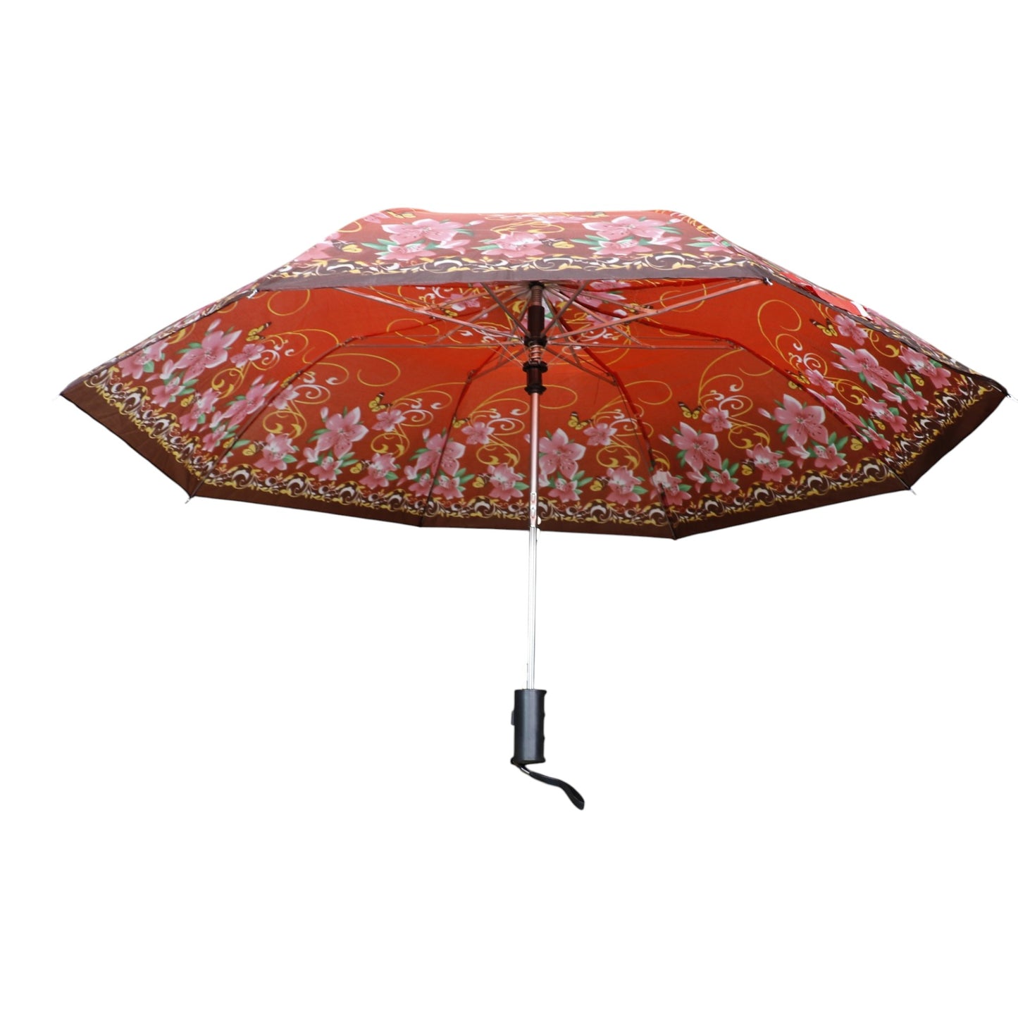 Multicolor Printed Auto 2 Fold Umbrella for Women & Men UM5116 (12pc)