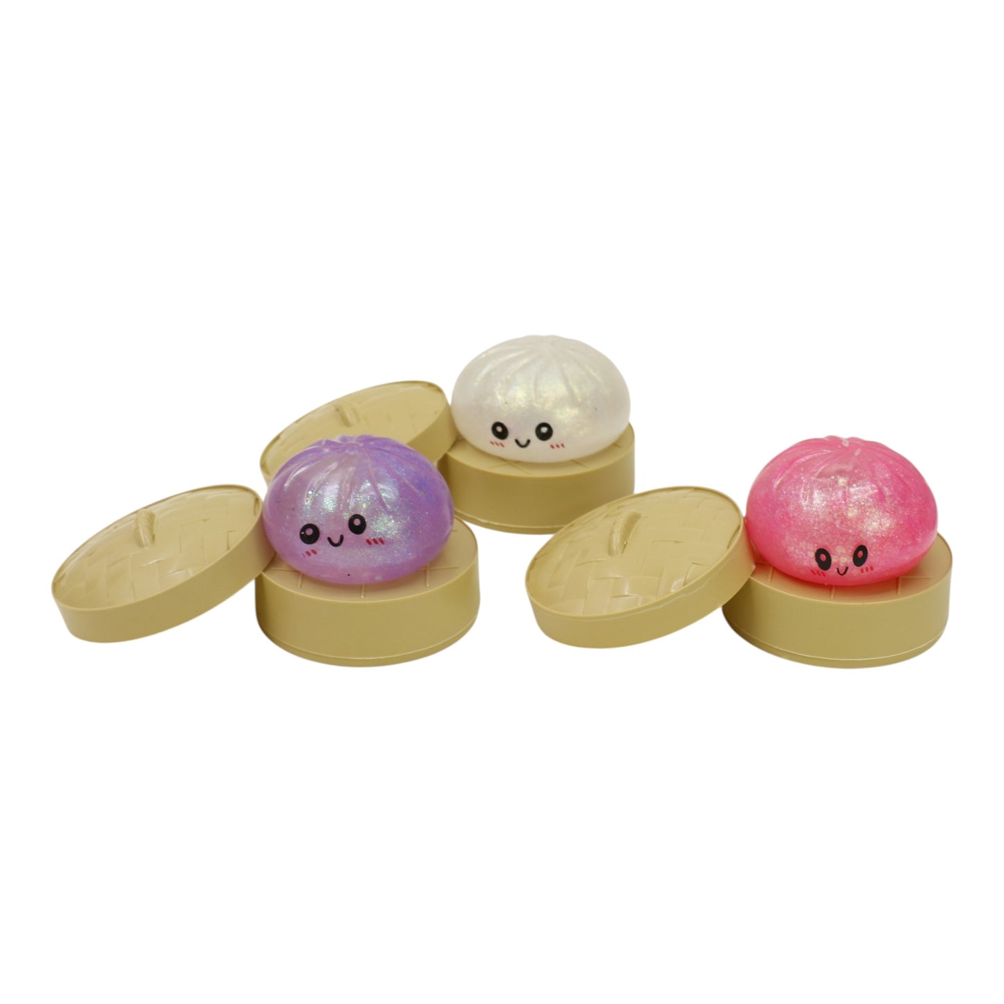 Glitter Jiggly Bun Squishy Dumpling Toy SS417-7 (12PC)