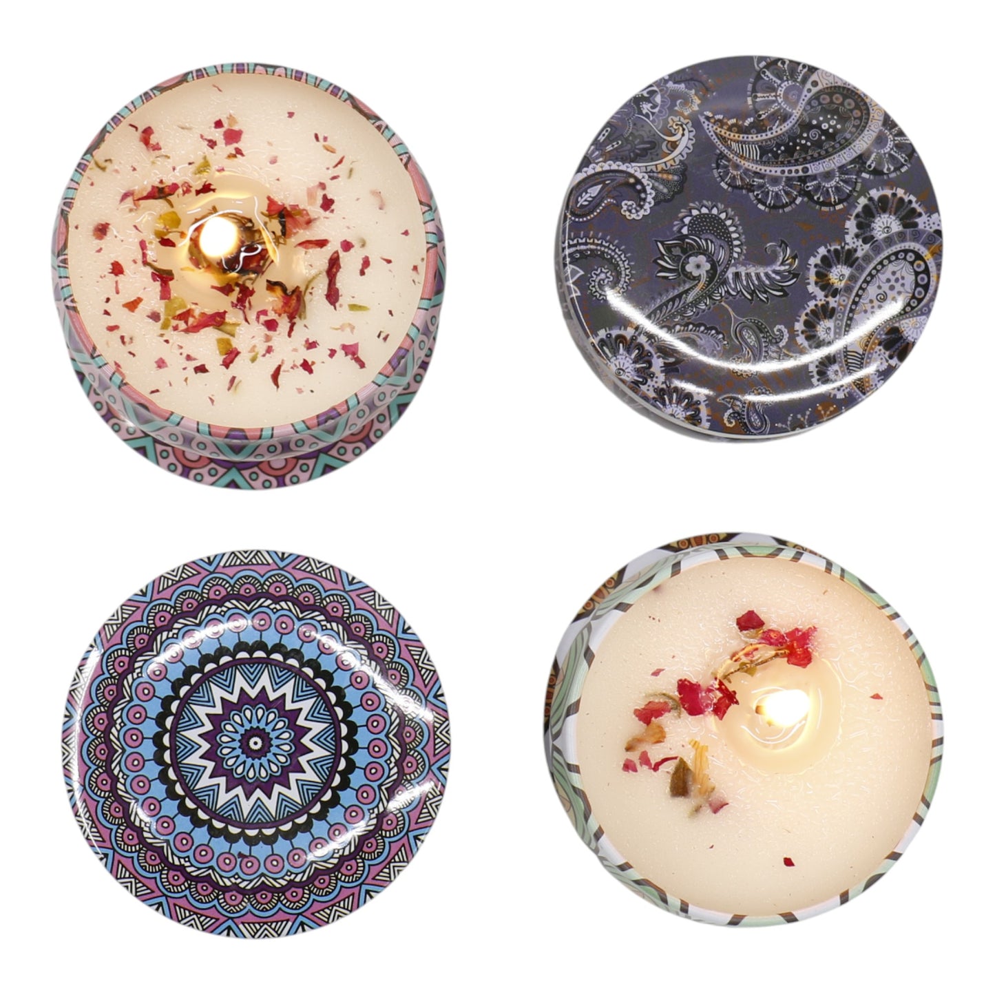 Bohemia 4pcs Fragrance Scented Candle AC5113-2 (3Pack)