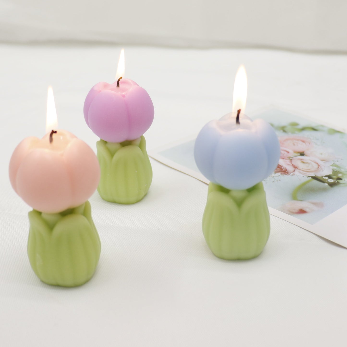 Tulip Shape Scented Candle Small SS41106-7. (12PC)