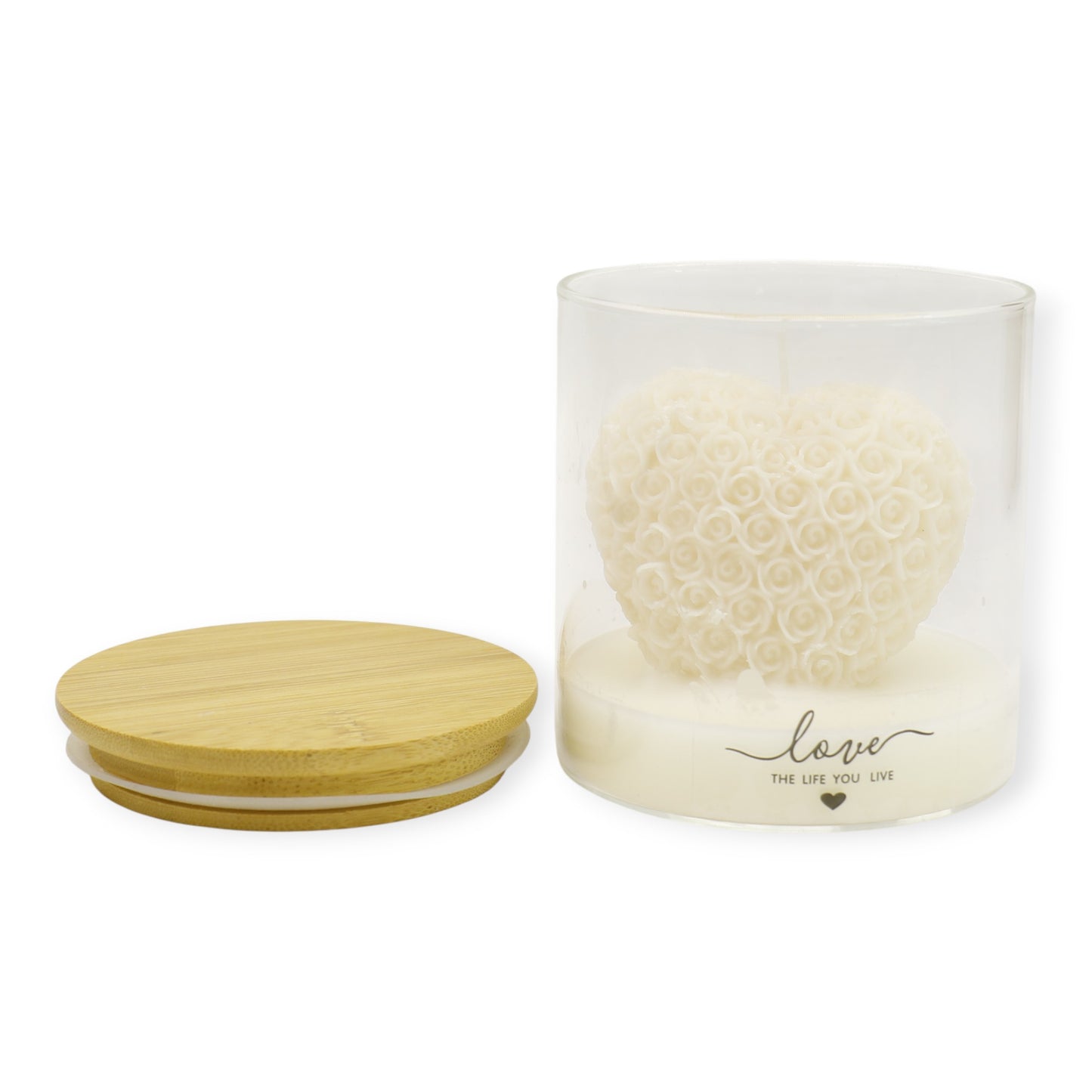 Rose Flower Heart Clusters Aesthetic Scented Candle SS51016-5 (3pc )