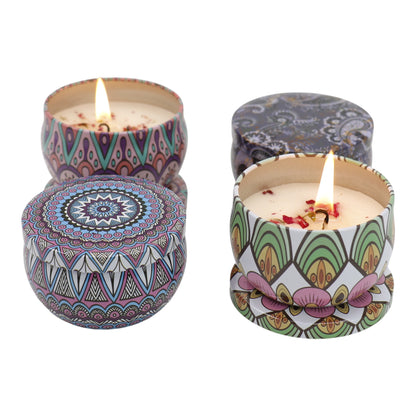 Bohemia 4pcs Fragrance Scented Candle AC5113-2 (3Pack)