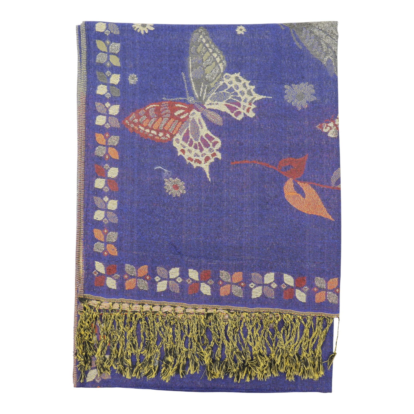 Metallic Pashmina Butterfly SCF4815-12. (12PC)