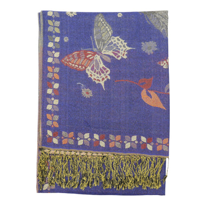 Metallic Pashmina Butterfly SCF4815-12. (12PC)