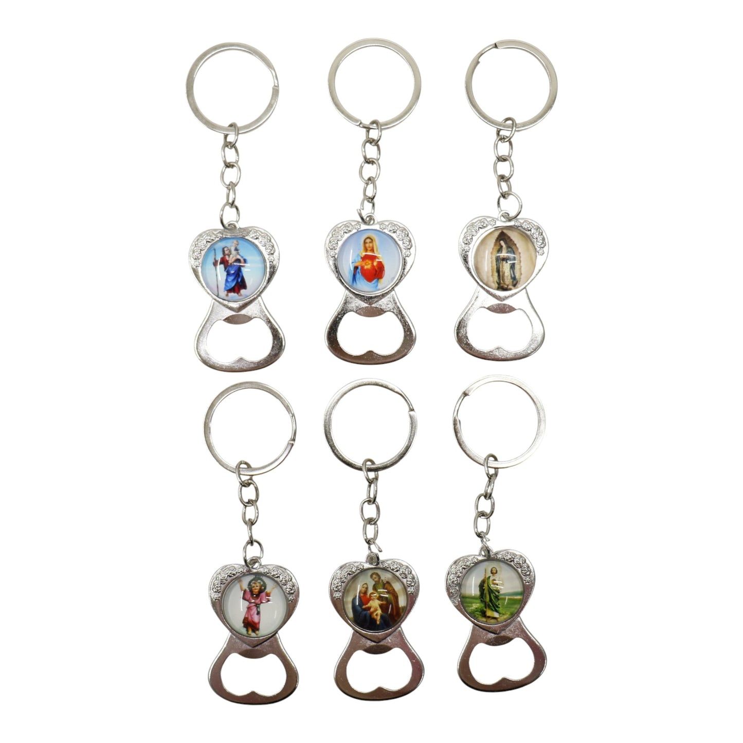 Jesus Santa Maria Religious Key Chain  JK5910-11 (12PC)