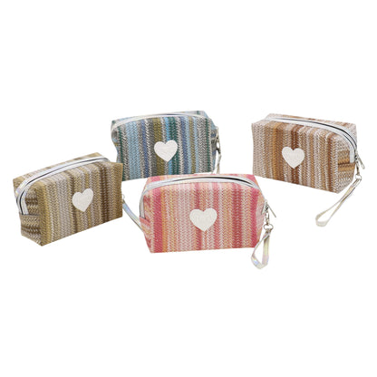 Heart IOU Printing Makeup Pouch JB51217-37. (12PC)
