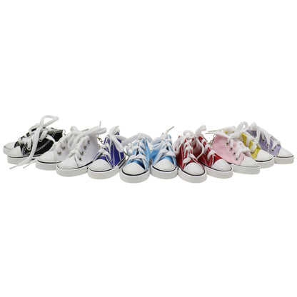 Cute Canvas Rubber Sole Sneakers Key Chain KC5909-4 (12PC)