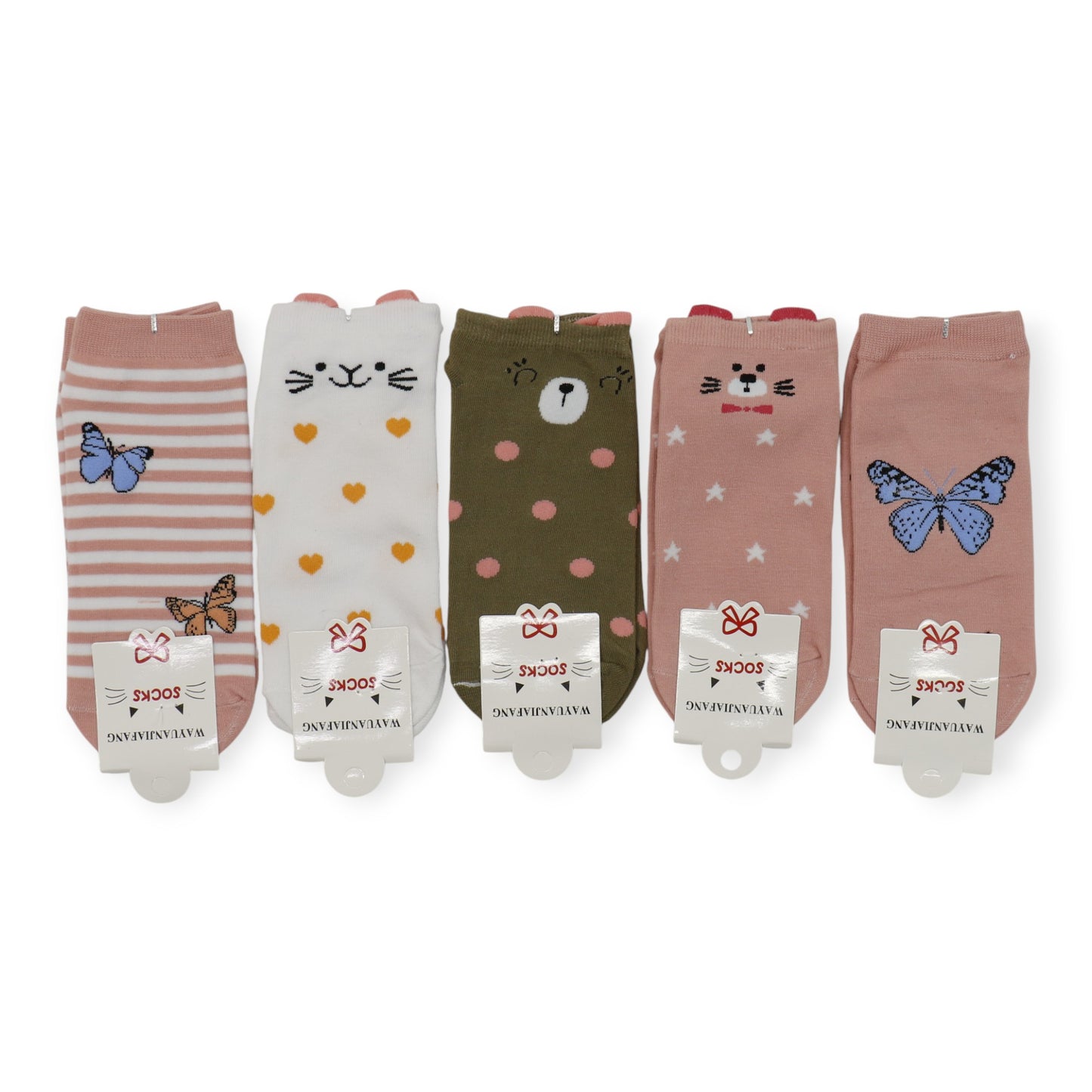 WOMEN'S CUTE CARTOON SOCKS 4318-47. (12PC)