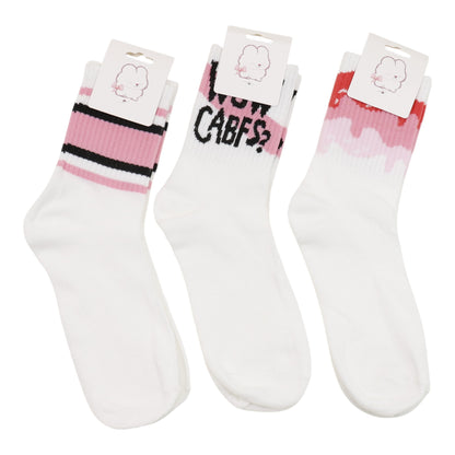 Women's Cute Pink Pattern Socks SS3316-2. (12PC)