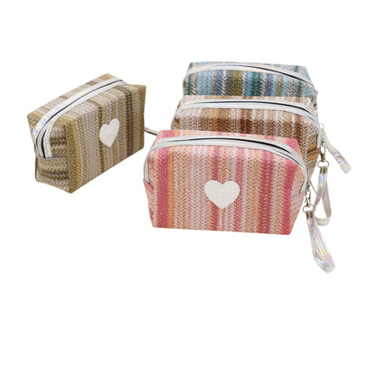 Heart IOU Printing Makeup Pouch JB51217-37. (12PC)