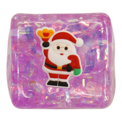 Hologram Christmas Cube Squishy Toy JT6820-18 (12PC)