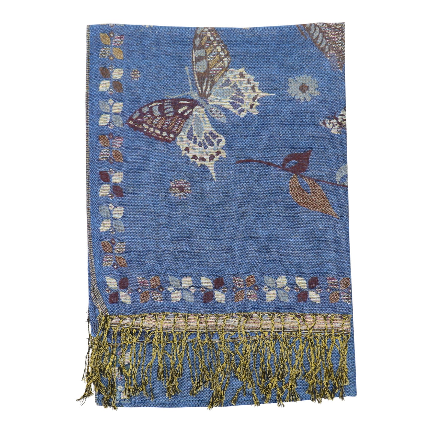 Metallic Pashmina Butterfly SCF4815-12. (12PC)