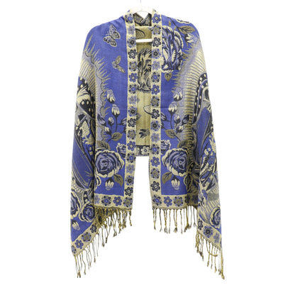 Metallic Pashmina Our Lady of Guadalupe SCF5920-11 (12PC)