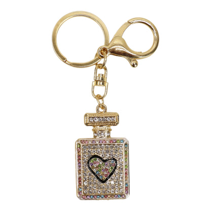 3D Perfume Bottle Heart Keychain KC511-62 (12PC)