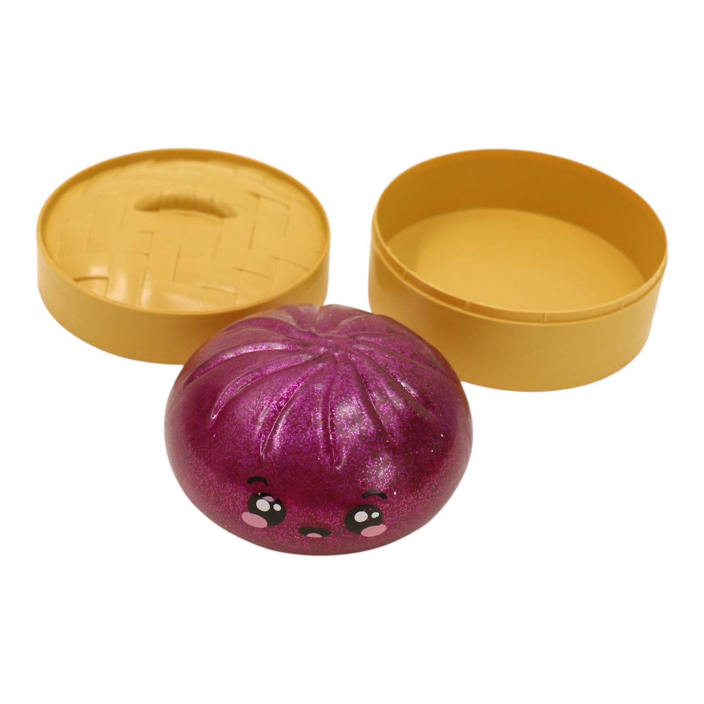 Glitter Jiggly Bun Squishy Dumpling JT6428-3 (12PC)