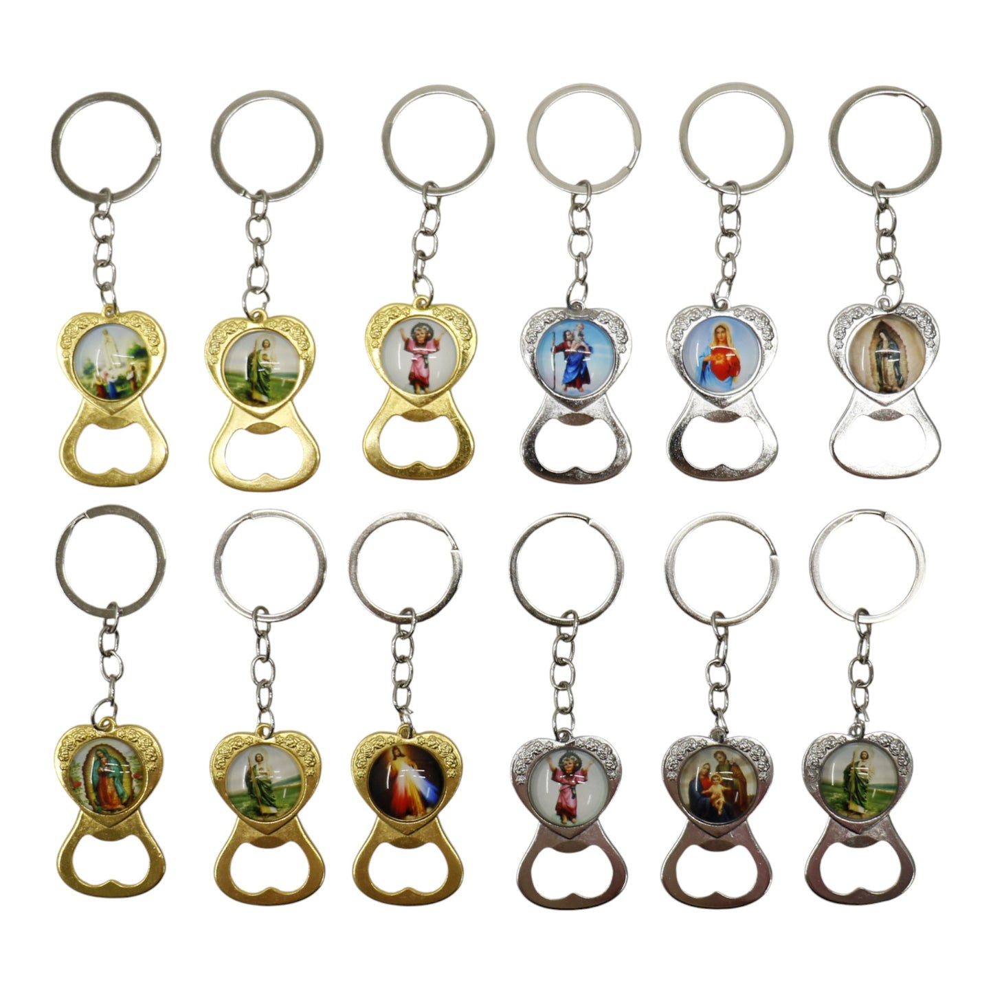 Jesus Santa Maria Religious Key Chain  JK5910-11 (12PC)